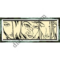 Схема для вишивання картини "Очі" Ч1476