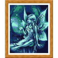 Схема для вишивання картини "Дівчина-квітка" П1223