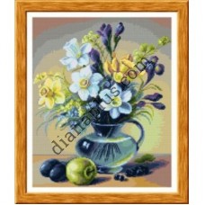 Схема для вишивання картини "Букет з нарцисами" Н1883