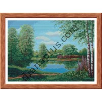 Схема для вишивання картини "Озеро" Р1430