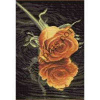 Схема для вишивання картини "Жовта троянда" К2812