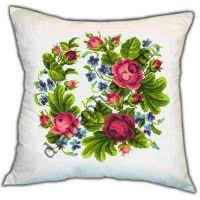 Набір для вишивання подушки "Квіткове панно" Б1632