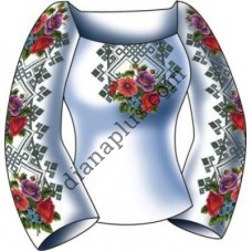 Схема для вишивання жіночої вишиванки "Букет маків" F2012