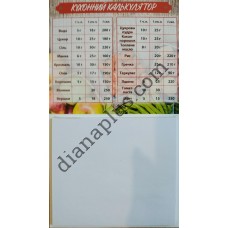 Блокнот-магніт Корисна колекція № 05 "Кухонний калькулятор"