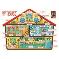 Абетка в картинках L11 "My house" А4 ламінована