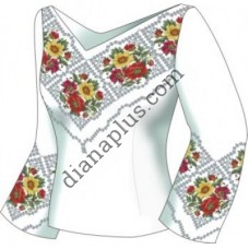 Схема для вишивання жіночої вишиванки "Чарівні квіти" F2504