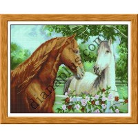 Схема для вишивання картини "Коні" Ж1054