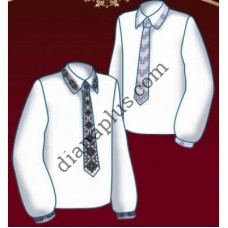 Схема для вишивання чоловічої вишиванки з краваткою F2609