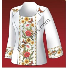 Схема для вишивання жіночої вишиванки "Барвисте літо" F2814