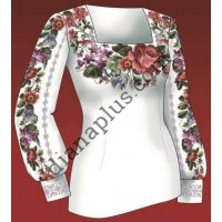 Схема для вишивання жіночої вишиванки "Весняні квіти" F2807