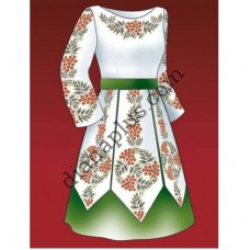 Схема для вишивання жіночої сукні "Горобина" F2815