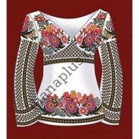 Схема для вишивання жіночої вишиванки "Вальс квітів" F2814в