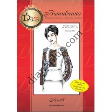 Схема для вишивання жіночої вишиванки "Лілії" F03