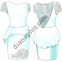 Схема для вишивання жіночої сукні "Загадка" F3022