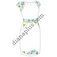 Схема для вишивання сукні "Польова квітка" F3025