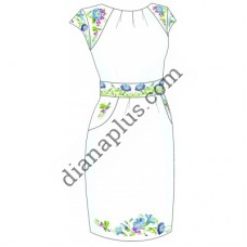 Схема для вишивання сукні "Польова квітка" F3025