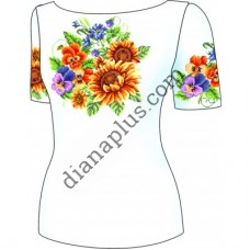 Схема для вишивання жіночої вишиванки "Барви літа" F3026