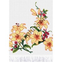 Набір для вишивання рушника "Цвіт лілей" С1414