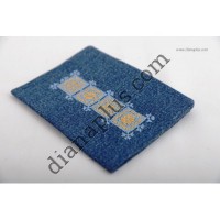 Обкладинка на паспорт Жовто-блакитна (джинс)