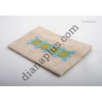 Обкладинка на паспорт "Жовто-блакитна" (льон)