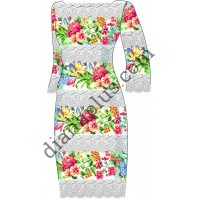 Набір для вишивання жіночої сукні "Квіткова мелодія" F3020