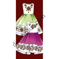 Набір для вишивання плаття для дівчинки "Веснянка", "Фіалка" F2821