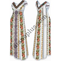 Набір для вишивання жіночого плаття "Троянди" F2602