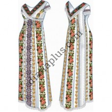 Набір для вишивання жіночого плаття "Троянди" F2602