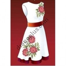 Набір для вишивання жіночого плаття "Півонії" F2817