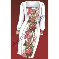 Набір для вишивання сукні "Троянди та гладіолуси" F2806