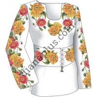 Набір для вишивання жіночої вишиванки "Маки" F2501