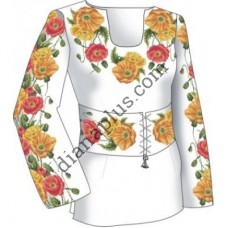 Набір для вишивання жіночої вишиванки "Маки" F2501