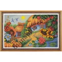 Набір для вишивання картини "Мальовниче село" D2042