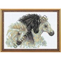 Набір для вишивання картини "Трійка коней" Ж2274