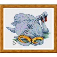 Набір для вишивання картини "Лебедине подружжя" Ж1882