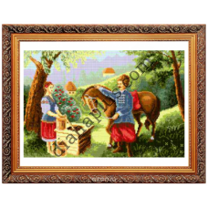 Набір для вишивання картини "Зустріч біля криниці" П2619
