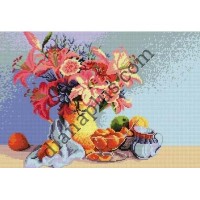 Набір для вишивання картини "Натюрморт з ліліями" Н2624