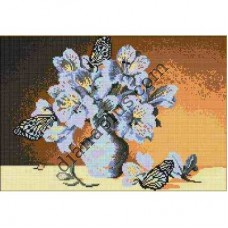 Набір для вишивання картини "Квіти та метелики" К2621