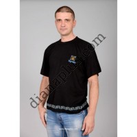 Футболка трикотажна.  Ручна вишивка. Національна символіка1. 