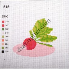 Канва з малюнком "Редиска"