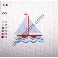 Канва з малюнком "Кораблик"
