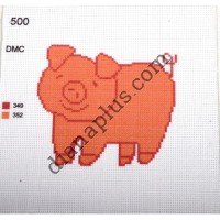 Канва з малюнком "Свинка"