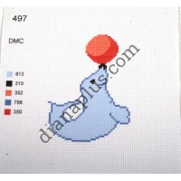 Канва з малюнком "Тюлень"