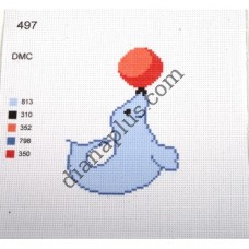 Канва з малюнком "Тюлень"