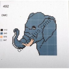 Канва з малюнком "Слоник"