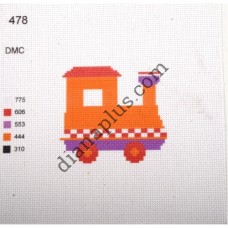 Канва з малюнком "Веселий потяг"