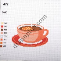 Канва з малюнком "Чашка чаю"