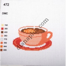 Канва з малюнком "Чашка чаю"