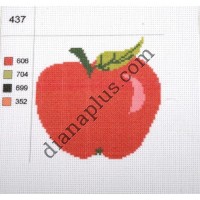 Канва з малюнком "Яблучко"