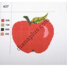 Канва з малюнком "Яблучко"